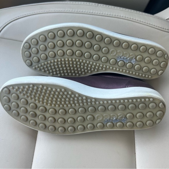 Ecco Soft 7 Leather Sneakers Womens 7 Andorra Red/Brown Lace Up Comfort - Picture 6 of 9